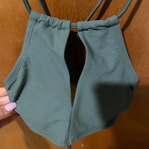 xs olive green swimsuit
